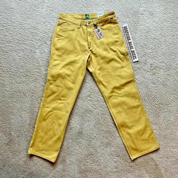 [32x32] LEE JEANS x THE HUNDREDS Collab Collection Workwear Pants Mustard Yellow